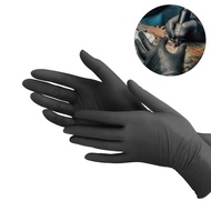 20/50/100pcs Black Nitrile Synthetic Glove Black Nitrile Gloves Disposable Black Tattoo Gloves