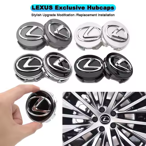 4Pcs 62MM Car Emblem Wheel Center Cover Hub Accessories For Lexus F SPORT LBX NX RX 350h 450h ES UX 