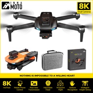 AE8 Pro Max 8K HD Dual Cameras GPS Drone with 5G WIFI Smart Radar Obstacle Avoidance 10KM Long Distance 30Mins Long Battery Life Brushless Motor Opitical Flow Four Axis Helicopter Aerial Photography RC Aircraft Toy Birthday Gift for Kids