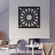 Geometric pattern islamic kerawang wall art wall decoration wall display bilik solat ruang tamu pane