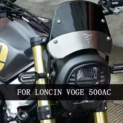 VOGE 500AC Motorcycle Retro Style Windshield Apply For LONCIN VOGE 500AC 500 AC