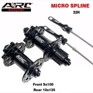 Hub Freehub ARC 32H Micro Spline 12 Speed Disc Brake Bearing Hub 6 Pawls 114 Clicks Free Hub