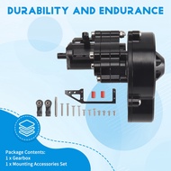 [superbuy666]Metal Complete Transmission Box with Dig Gear 1 Speed for 1/10 RC Crawler Car SCX10 AX1