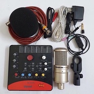 Combo mic thu âm Livstream Karaoke Icon Upod Pro và Mic PC K200 tặng kèm ốp tai