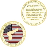 2nd Second Amendment Right to Keep and Bear Arms Gun Freedom 1.6" Challenge Souvenir Commemorative C