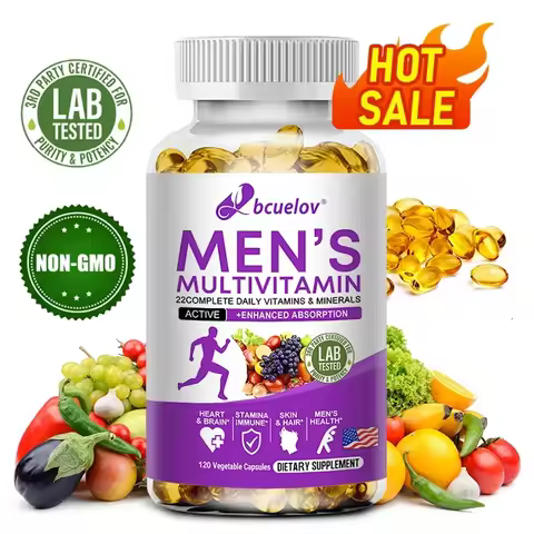 Men's Daily Multivitamin - 22 Vitamins & Minerals, Dietary Supplement for Immunity, Energy, Digestio