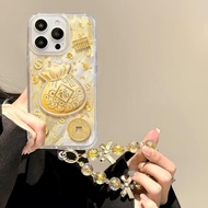 2026 New Year Gold Foil 3D Lucky Bag Casing For IPhone 17 Pro 17 Air 16 15 14 13 12 11 Pro MAX 16E C