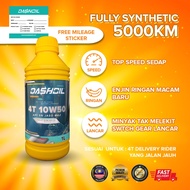 DashOil 4T 10w50 1L Fully Synthetic SN Motorcycle Engine Oil Minyak Hitam Pelincir Motor Motosikal R