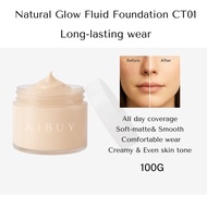 aibuy ICE foundation glowing 100g  full coverage makeup foundation waterproof whitening glow BB Crea