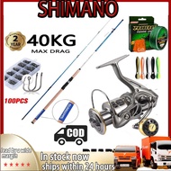 Shimano Reel Shimano Rod Pancing Set Joran Pancing Fishing Rod Spinning Mesin Pancing Tali Pancing
