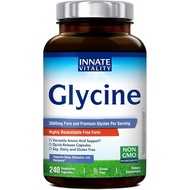Innate Vitality Glycine s 3000mg setiap sajian Bentuk Bioavailable Relax Collagen Glutathi Pengeluar
