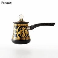 Fonowx Turkish Coffee Pot Decorative Cezve Coffee Pot with Lid Long-Lasting Briki Compact for Kitche