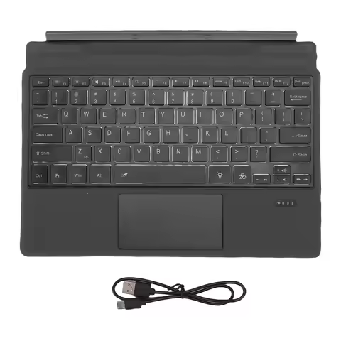 【New】Bluetooth Keyboard Fit for Latitude 7320 K19M 5285 5290 7200 7210 Laptop Detachable Travel Keyb