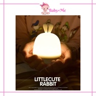 Creative Gift Bunny Lamp Bedroom Baby Feeding Lamp Cute Rabbit Silicone Lamp Usb Charging Night Ligh