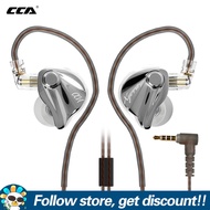 CCA Xyrra หูฟังชนิดใส่ในหู10มม. ไดร์เวอร์แบบไดนามิกโลหะคอมโพสิตหูฟังสำหรับเล่นเกม3.5มม./ชนิด-C ปลั๊ก