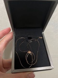 18k玫瑰金蛇骨頸鏈