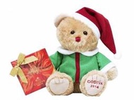全新 GODIVA 聖誕小熊 2014 GODIVA聖誕系列 聖誕節熊 歌帝梵 比利時巧克力 限量 熊寶寶 熊娃娃