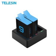 Telesin for Gopro hero9/10 Battery Rechargeable Set Charger Charging Box Fully Decoded Battery