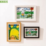 KIKO2E Magnetic Flip Photo Frame, Elastic Straps Changeable Flip Art Photo Frame, Creative Front Ope