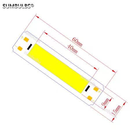 DC 5V Cob Led Bulb Strip Light Source for DIY USB Led Lighting 2W 3000K 6500K Emitting Color High Br