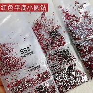 Red Flat Bottom Diamond diy Material Rhinestone Stick Diamond Manicure Diamond Big Red Flat Bottom D