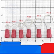 [5 Pieces]- RV2-10 Round Cos Head 27A Wire Size 16-14AWG Screw M10 Red IC2 Components