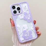 1pc Floral Print Phone Case, Compatible With IPhone 11 12 13 14 15 Pro Max/13ProMax XR XS16 16ProMax