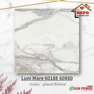Sun Power Luni Mare 60188 60x60 Kw1 Keramik Lantai Kilap Marble