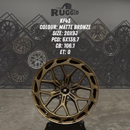 4x4 FLOW-FORMED RIM 20 INCH FOR FORD RANGER, ISUZU DMAX, TOYOTA HILUX, MITSUBISHI TRITON, TANK300, H