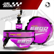 Stiker Sangkar Burung EBOD JAYA NIKE Decal Tebok Lovebird Batman Pleci Variasi