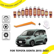 8Pcs For Toyota Sienta 2015- 2018 2019 2020 2021 2022 2023 Canbus Error Free Lamp Accessories LED In