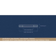 Lz M2 M2.5 M3 M4 M5 M6 M8 M10 M12 M14 M16 M18 M20 GB97 Solid Brass Copper Flat Washer for Screw Bolt