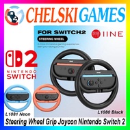 IINE Controller Steering Wheel For Nintendo Switch 2, Racing Wheel Accessories for Switch 2