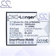 CS Battery Lenovo BL222 Lenovo S660 Lenovo S668T Phone Battery LVS660SL