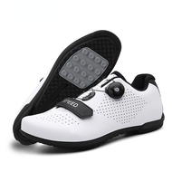 White Cycling Shoes Non Cleats Men Women Cleat Shoes Road Bike Mtb Bike Shoes Rb Speed Bike Shoes Non Locking Roadbike Mountain Bike Shoes Without Cleats Cycling Outdoor Sport Breathable Bicycle Shoes Biking Shoes Bicycle Riding Spd Triathlon Sneakers