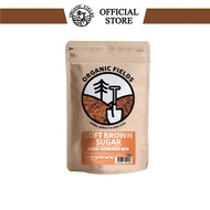 ORGANIC FIELDS Dark Brown Soft Sugar 400g