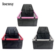 Ioensy Dog Car Seat Bed Waterproof Pet Carrier Folding Lightweight Dog Car Seat Bed
