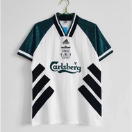 9395 White Liverpool Retro Short Sleeve Football Jersey High Quality AAA