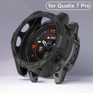 Garmin Quatix7Pro Silicone TPU Soft Hollow Out Watch Case For Garmin Quatix 7 Pro Shockproof Anti Scratch Watch Shell Frame Bumper Screen Protector