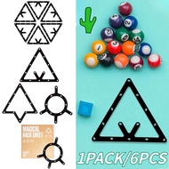 1SET/ 6PCS 8/9Ball Triangle Billiard Ball Magic Ball Rack Paper Billiard Magic Round Rack Triangle P