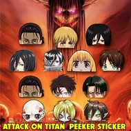 ATTACK ON TITAN PEEKER STICKER *High Quality Sticker