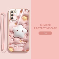 YBD 2023ใหม่3Dขนมหวานเคสโทรศัพท์สำหรับหญิงสาวน่ารักสำหรับ Samsung A03S A02S M02S F02S กรณีแม่นยำกล้องยอดนิยม A01 M01 A02 M02 โทรศัพท์กรณีน่ารักเคสกันกระแทกพิมพ์ลายพร้อมฟรีสายคล้อง