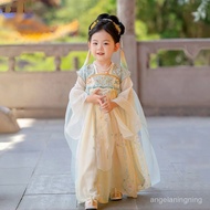 Sold Over 10,000 Girls Hanfu Dress 2026 Children Spring Autumn Chinese Style Princess Super Fairy An