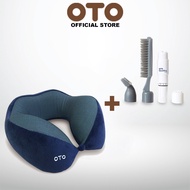 OTO Official Store OTO Neck Relaxar Travel Pillow (NR-103) + OTO Quattro Mini Massager(Q-100) Bundle