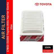 17801-21050 Toyota Altis Harrier Sienta Vios Air Filter