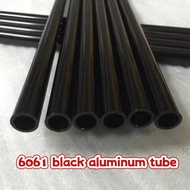 6061 black aluminum tube anodized color customized aluminum tube outer diameter 6, 8, 10, 12, 16 * 1