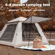 2/4/6/8 Person Tent For Camping Waterproof Camping Tent Fully Automatic Double Layer Outdoor Tent