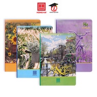 Vở kẻ ngang Hồng Hà 300 trang - Gáy ghim - Pupil 4 mùa 1032 định lượng 58gm2 độ sáng 95% ISO (Giao b