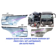 J129S01 NISSAN UD TRUCK QUON CD4 CHROME DOOR GARNISH SET PRICE FOR 1 SET