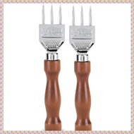 (ZCTP) 2X Ice Pick - Sturdy Ice with Solid Wood HandleThree Pronged Ice Crusher for Cocktail Bartend